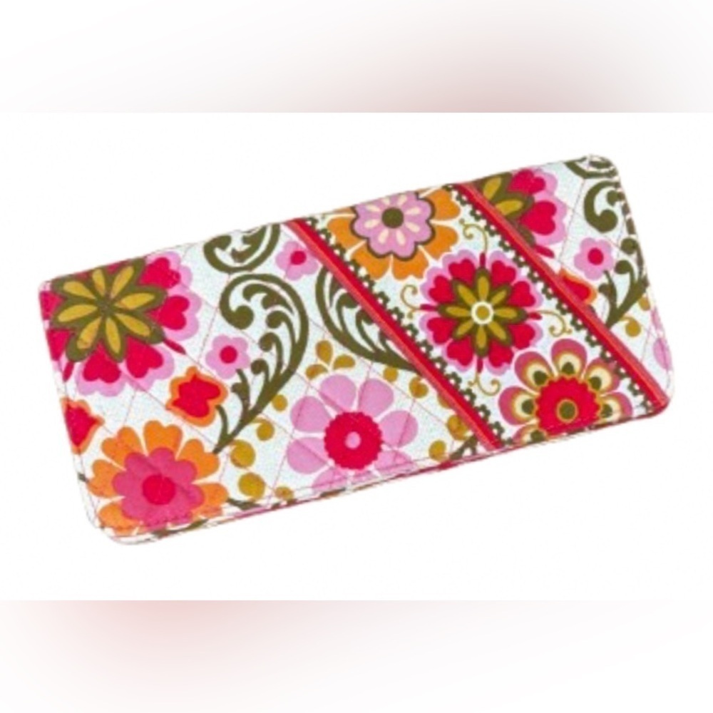 Vera Bradley retired Folkloric travel wallet organizer 9”x4”x1”